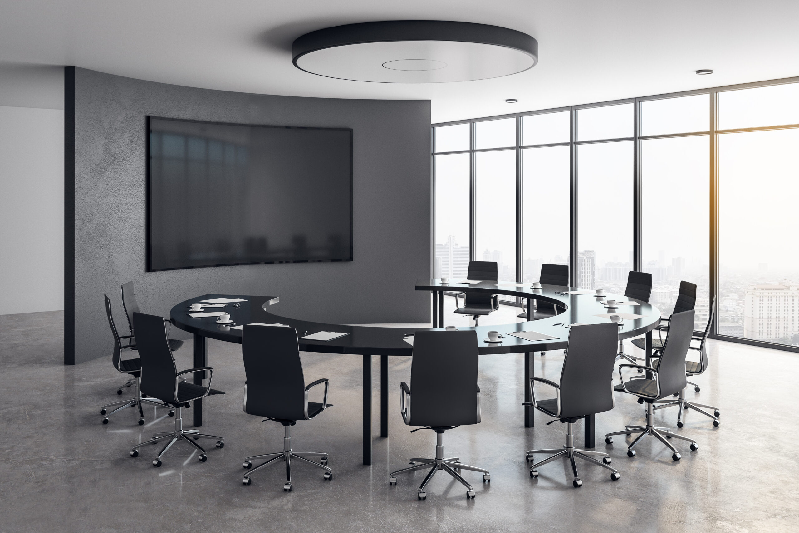 Modern meeting room interior