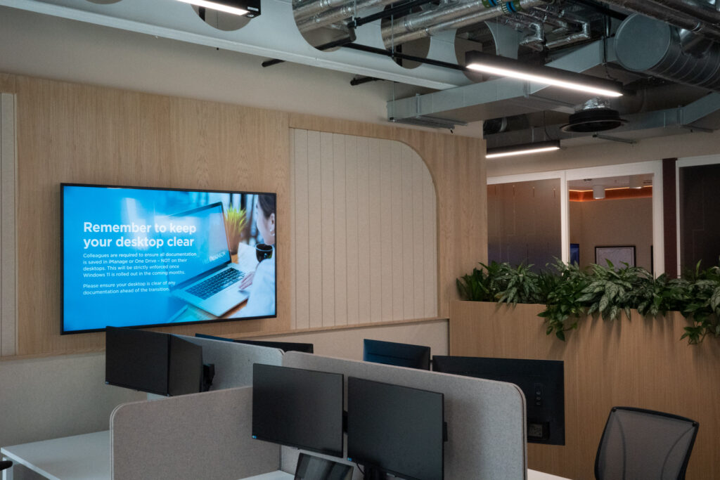 AV Screen display in new office
